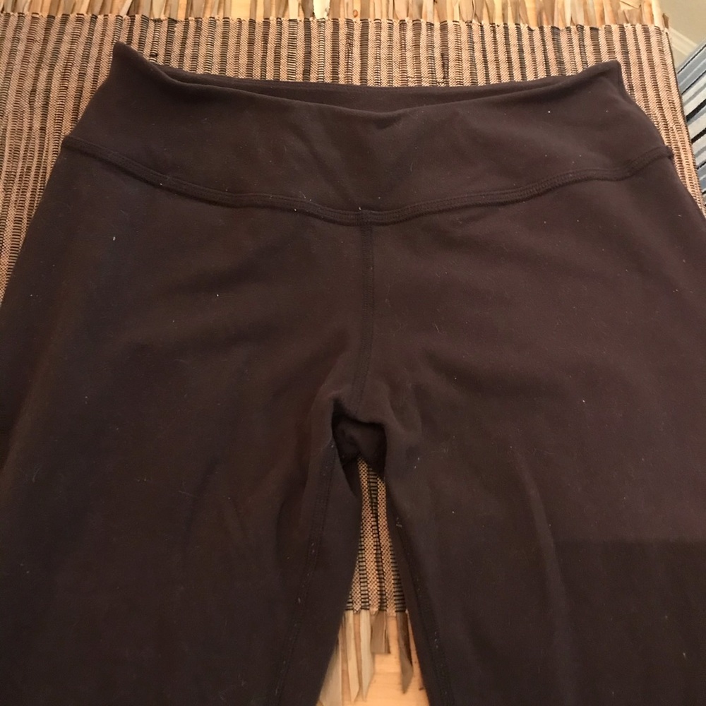 Dark brown yoga leggings SZ Large in Supplex/Lycra